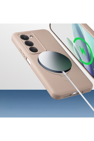 Xiaomi Redmi 15 Kılıf M-safe Şarj Özellikli Standlı Mkst Samara Kapak - Lacivert Lacivert