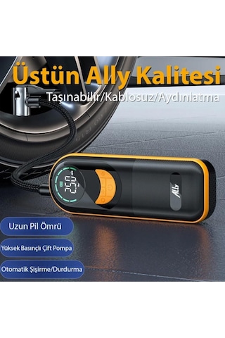 Zhltools St-5520 Dijital Basınç Göstergeli Oto Lastik Şişirme Pompası Hava Kompresörü