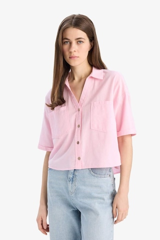 DeFacto Boxy Fit Basic Düz Kısa Kollu Gömlek V2523AZ25SPPN693