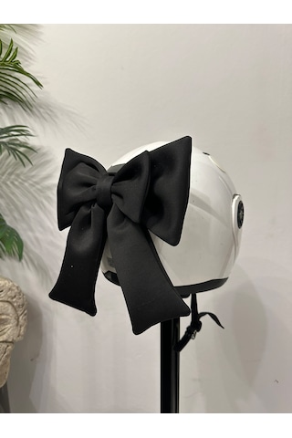 Motor & Motosiklet Siyah Çift Fiyonk Kask Aksesuarı Kask Dış Aksesuar Diğer