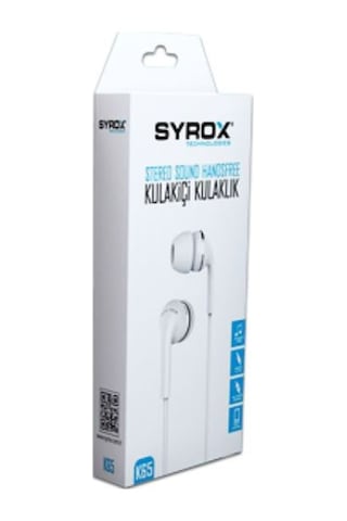 Syrox K65 Mikrofonlu Kulak İçi Kulaklık