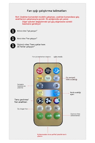 E27 Vidalı Fan Işığı 6u Katlanır Tavan Vantilatörü Açık Yeşil