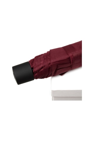 Eleven Markets Mini Çanta Boy Bayan Şemsiyesi Bordo Manuel Şemsiye Bordo