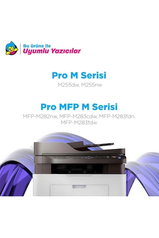 Hp 207x - W2210x Uyumlu Toner Siyah- Çipli / Hp Color Laserjet Pro M255dw / M255nw /m282nw /m283cdw /m283fdn /m283fdw