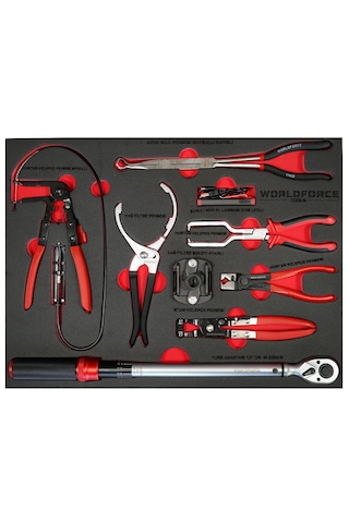 Worldforce 212 Parça Dolu Takım Dolabı 7 Çekmece Eko Paket