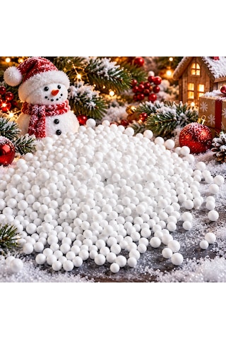 Yapay Kar Tanesi Yılbaşı Ağacı Süsleri 900 Adet Beyaz Noel Ağacı Süsleri Vitrin Mekan Süsleme Standart