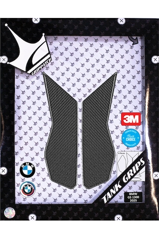 Bmw Gs1300 2025 İle Uyumlu Kaydırmaz 6d Karbon 6 Parça Tank Pad Seti Gc65 KARBON