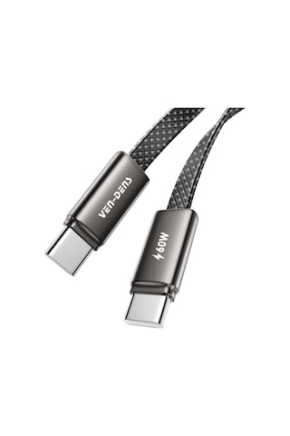 Ven-dens Vd-dc22cc Premium 60w Usb-c Örgülü Hızlı Şarj Kablosu
