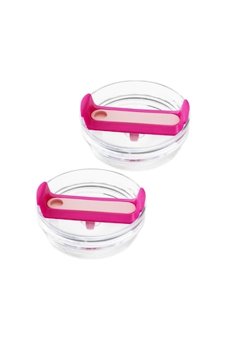 Yuntech01 Quencher 2.0 40 Oz Için Silikon Damlacık Önleyici Kapak, 3 Modlu Döner Kapağı Çeşme Açık, Geniş Açık, Tam Kapak , Bpa-sız, 2 Adet, Pembe Gül Kırmızı