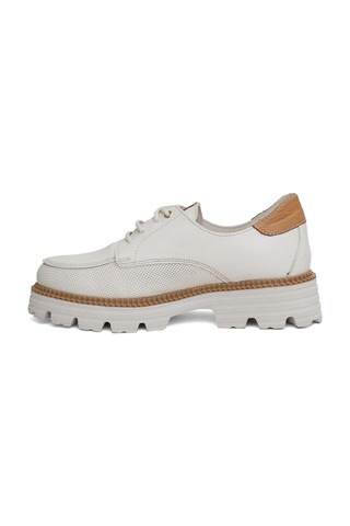 Mammamia D24ya-3850 Kadın Deri Oxford Ayakkabı D24YA-3850-R7263 Beyaz