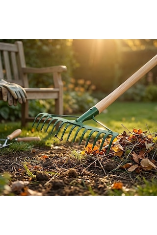 Sait Demirci Tt-0014 14 Dişli Takviyeli Metal Tırmık 37 Cm- 12'li Paket