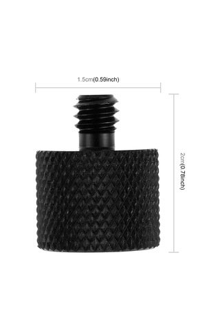 Puluz 3/8 İnç Dişi Dişli - 1/4 İnç Erkek Dişli Adaptör Vidası