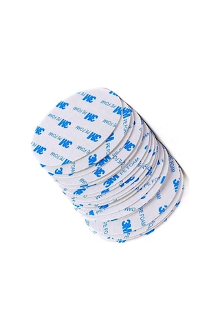 50 Adet - 3m Yapışkanlı Çift Taraflı Bant Beyaz Yuvarlak- 3 Cm Çap