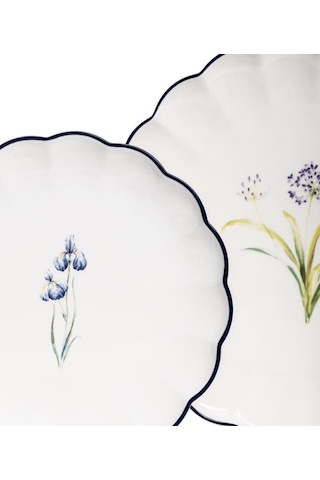 Maxx Doria Flower Blue 6 Kişilik 29 Parça Kahvaltı Takımı Pa2084 Beyaz - Mavi