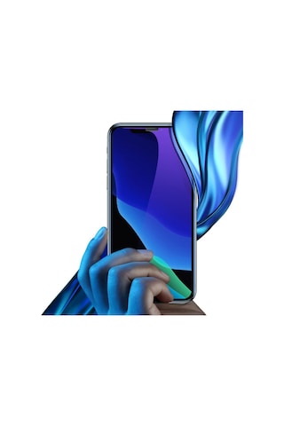 Baseus Apple Uyumlu iPhone Xs-X 5.5 Ekran Koruyucu Full Anti Blue Light Tempe Siyah