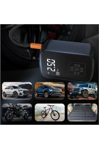 Şarjlı Hava Kompresörü Çok Renkli