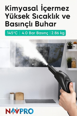 Navpro Çok Fonksiyonlu Buharlı Temizlik Makinası - Buharlı Temizleyici