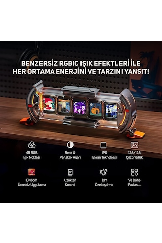 Gravastar K1 Pro Mekanik Gaming Klavye, X Pro Kablosuz Optik Mouse Ve Dijital Resim Çerçevesi Oyuncu