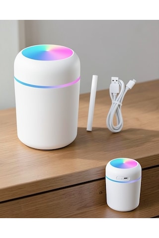 Usb Nemlendirici Buhar Makinesi, Led Işıklı Dekoratif