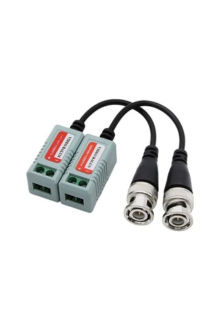 Video Balun Çift BNC Pasif Sinyal Alıcı-Vericileri HD-CVI/TVI/AHD