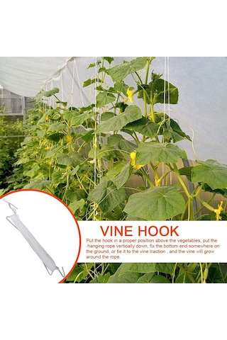 30 Adet Domates Destek Kancası 11,9 M Ipe Sahip