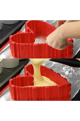 4 Adet Yapışmaz Silikon Kuchen Sihirli Fırında Yılanlar Dıy Kuchen Formu Arka Araç Tepsisi