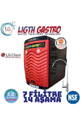 Light Gastro 12 Litre 7 Filtre 14 Aşama Su Arıtma Cihazı