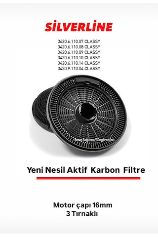 Silverline 3420.6.110.14-3420.9.110.04 Classy Karbon Filtre