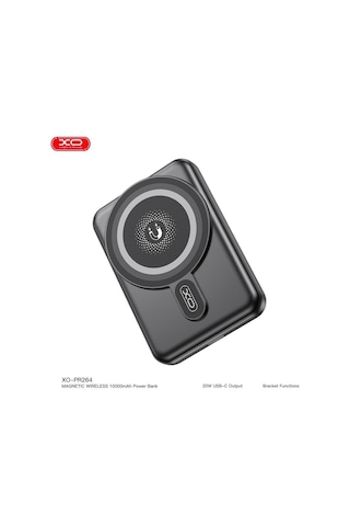 Xo Pr264 10000mah Magsafe Powerbank Standlı 20w Type-c Pd Hızlı Şarj Kablosuz Batarya Beyaz