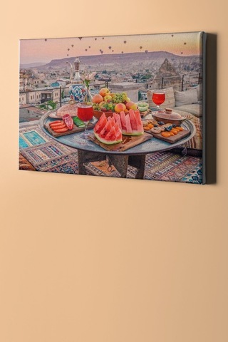 Webstyle Sayılarla Boyama Seti Kasnaklı Kapadokya'da Meyve Kefyi 50 X 65 Cm