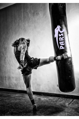 Pars Salon Tipi Profesyonel Boks Torbası Kum Torbası 180 X 40 Cm Siyah