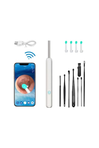 Kablosuz Hd Kulak Kiri Temizleyici Kamera Kulak Endoskopu Kaşık Temizleme