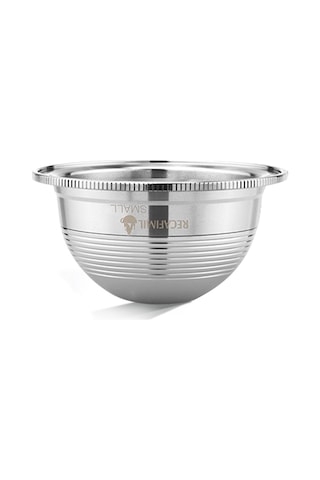 Folinda 70ml Paslanmaz Çelik Kahve Kapsülü Tekrarlı Kullanım + Kaşık + Fırça - Nespresso Vertuoline Uyumlu - Gümüş Renk Gümüş
