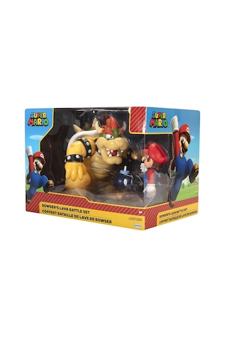 Nintendo Mario Ve Bowser Lava Savaşı Figür Lisanslı 18cm
