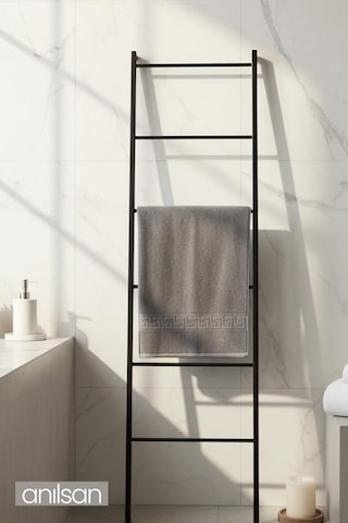Antrasit Greek El Havlusu - 50x90 Cm, 225 Gr, %100 Pamuk, Spa Ve Otel Havlusu, Günlük Kullanıma Uygun Antrasit