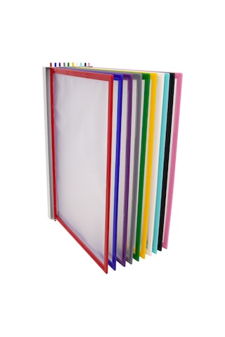 Şömiz Duvar Tipi 5'li Evrak Tutucu 5 Renk 130 Micron Poşet+Aparat