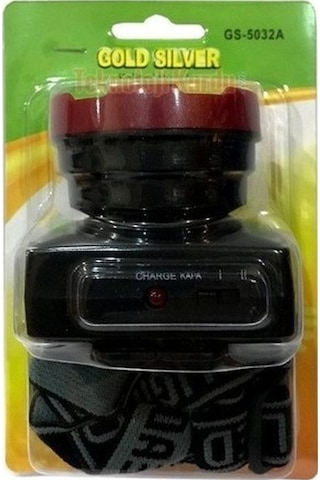 Gold Silver Gs-5032a 3 Watt Power Led Li Şarj Edilebilir Kafa Lambası Siyah