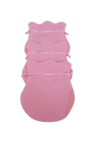 Kadife Kese Pembe 100 Adet 11x14 Boy Takı, Altın Kesesi İpli & Büzgülü