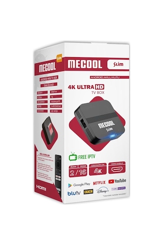 Riosat Mecool Slim 2gb Ram 16gb Hafıza 4k Ultra Hd 2.4ghz Wifi Android Tv Box Riosat Mecool Slim 2gb Ram 16gb Hafıza 4k Ultra Hd 2.4ghz Wifi Android Tv Box