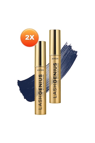 Avon True Lash Genius 5 Etkili Maskara 10 ML Modern Navy 2'li