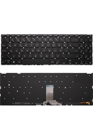 Siyah-ışıklı, Notebook Klavye - Asus X515ja-ej505t, X515ja-ej505w Muadili İle Uyumlu