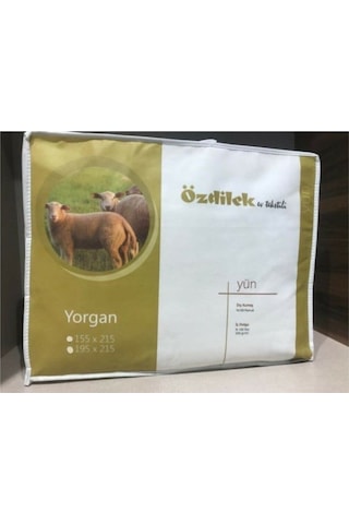 Özdilek Çift Kişilik %100 Yün Yorgan (195X215) Beyaz