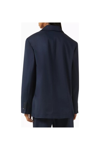 12storeez Rahat Kesim Pamuk Twill Kadın Blazer Ceket Lacivert