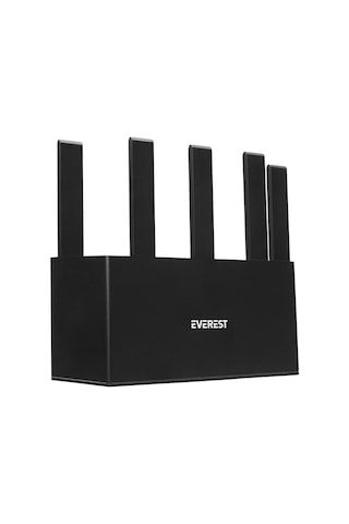 Everest Ewr-x3000mbps-v1 X3000mbps Dualband 5 6dbi 1 Wan Port + 3 Lan Port Wi-fi 6 Wisp+ap+repeater Destekli Kablosuz Wifi Router