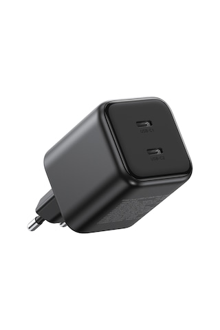 Ugreen 45w Gan Hızlı Şarj Cihazı Type-c Qc Pd 2xusb-c, Siyah, 65058