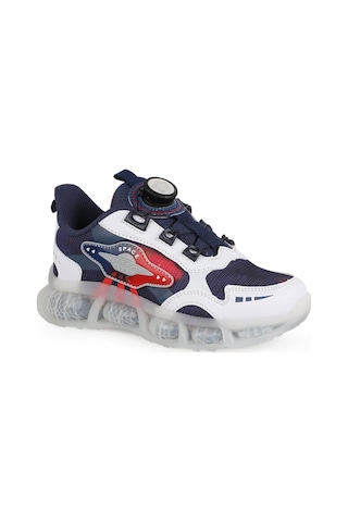 Pepino Erkek Çocuk Spor Ayakkabı Çevirmeli Döner Kilit Mekanizmalı Space Ufo Desenli Işıklı Kapsül Taban Sneaker 2237 Laci-byz-krmz