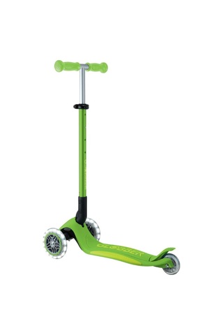 Globber Elite Deluxe Işıklı Scooter - Elma Yeşili Renkli