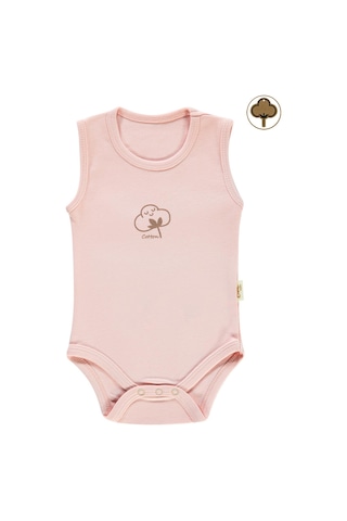 Civil Baby Bebek Organik Çıtçıtlı Badi 0-18 Ay Pembe