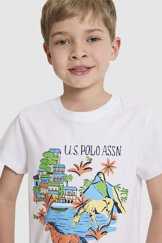 U.s. Polo Assn. Erkek Çocuk Beyaz Tişört 50327025-vr013