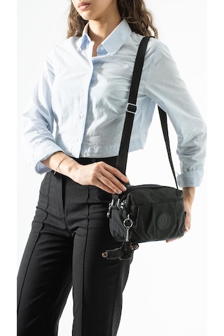 Baginn Klinkır Hafif Yağmur Geçirmez Kadın Postacı Çanta Çok Cepli 20 15 Cm Omuz Çantası 571 Collection Siyah